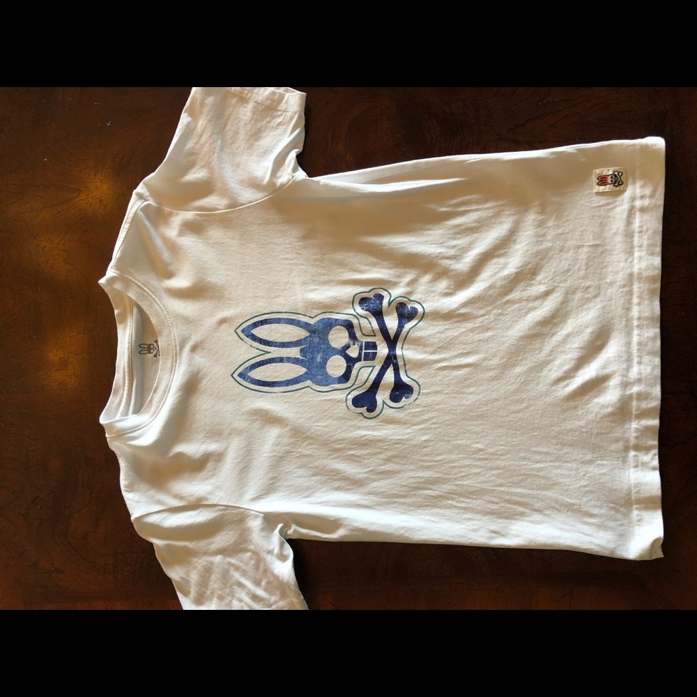 Psycho Bunny  cotton tshirt with design on front